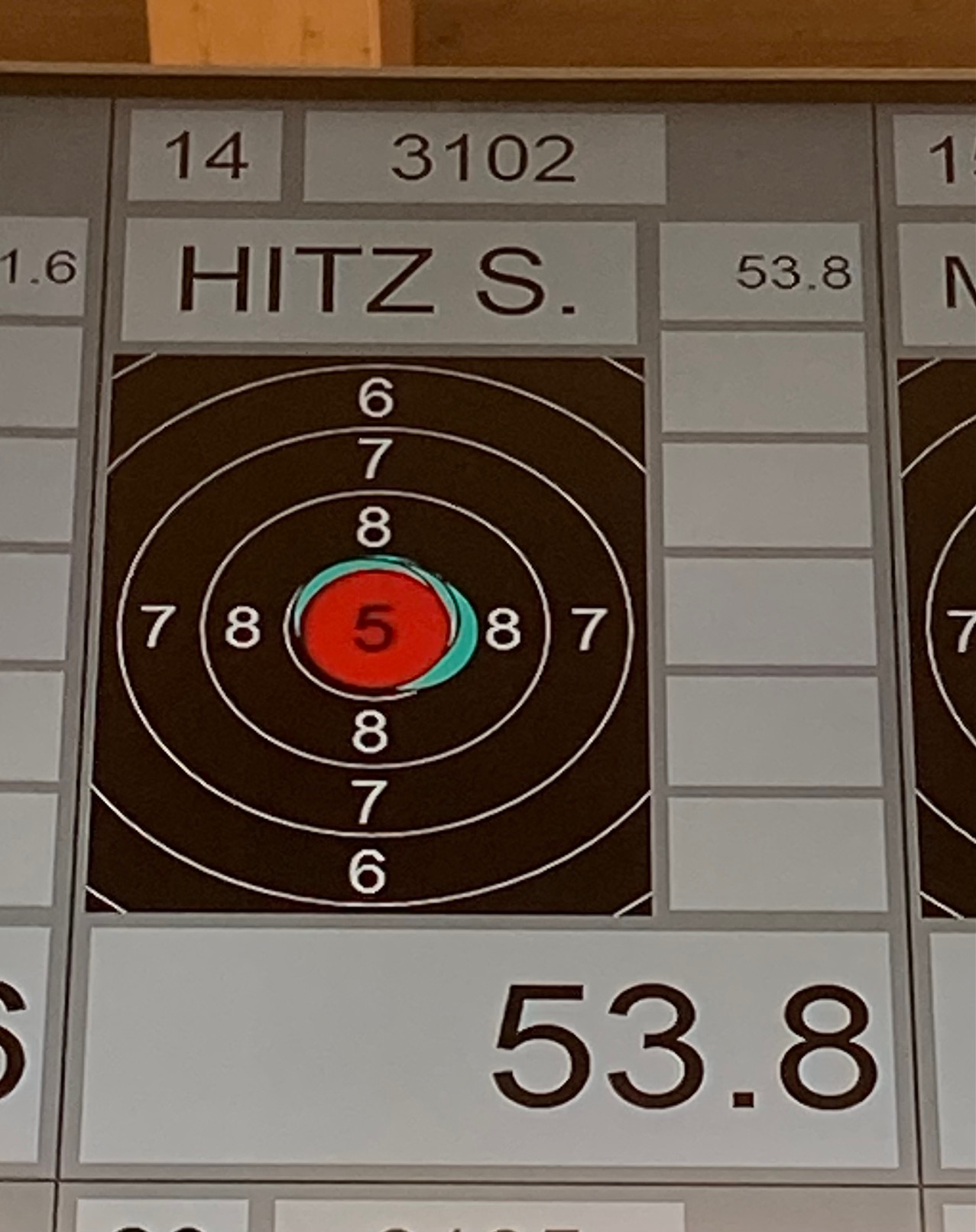 Sarina erste Passe im Final